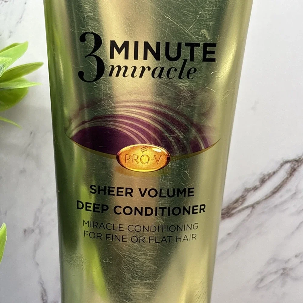 Pantene Pro-V 3 Minute Miracle Sheer Volume Deep Conditioner 6oz 180mL